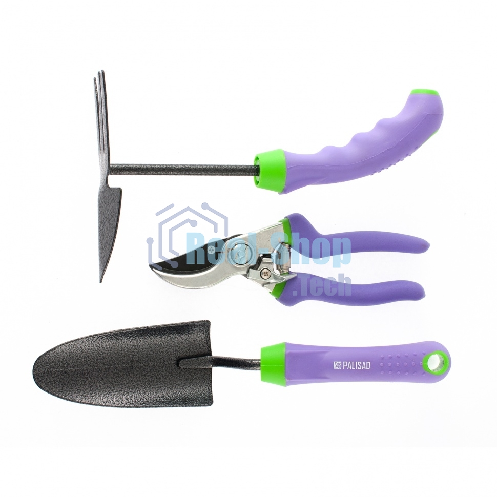 Набор садового инструмента, обрезиненные эргономичные рукоятки, 3 предмета, ERA Palisad