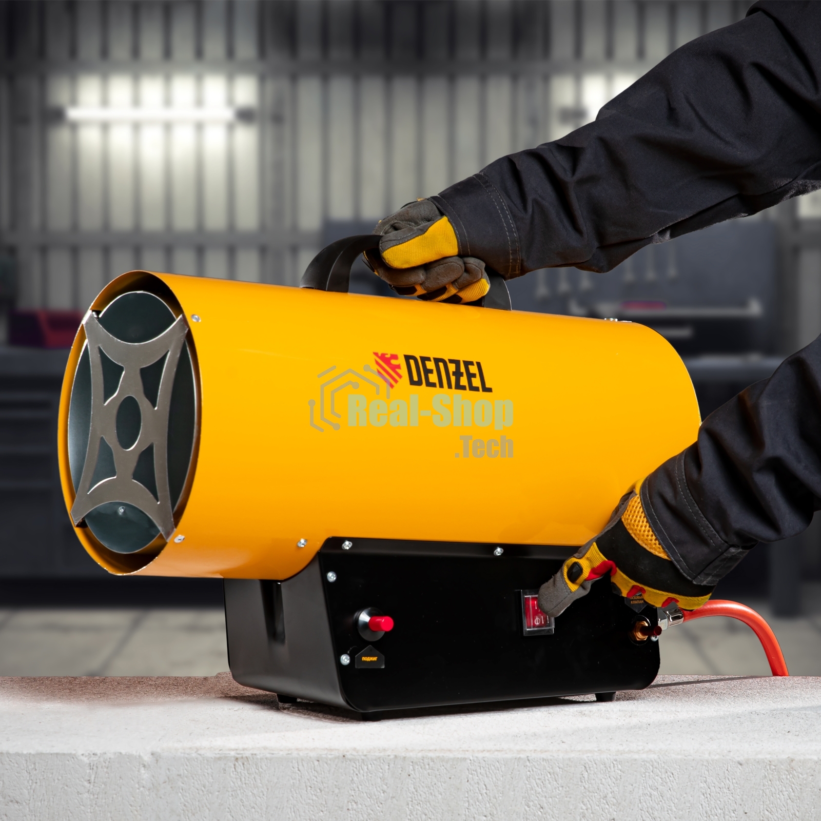 Газовая тепловая пушка Denzel GHG-30, 30 кВт, 900 м3/ч, пропан-бутан