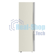 Холодильник Maunfeld MFF200NFBG бежевый двухкамерный 271/106л морозилка снизу, Total No Frost