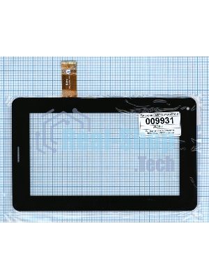 Сенсорное стекло (тачскрин) GM070004G1-FPC-2, черное