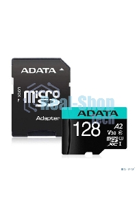 Флеш карта MICRO SDXC 128Gb W/AD. AUSDX128GUI3V30SA2-RA1 ADATA