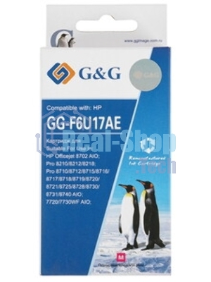 Картридж струйный G&G GG-F6U17AE (F6U17AE) пурпурный (26 мл) для HP OJ Pro 7740/8210/8218/8710/8715