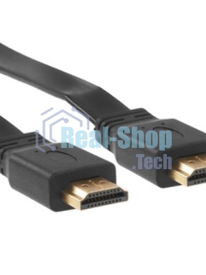Кабель PERFEO HDMI A вилка - HDMI A вилка, плоский, ver.1.4, длина 3 м. (H1303)