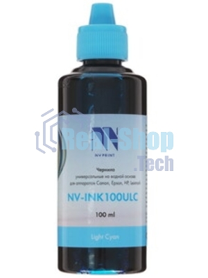 Чернила совместимые NVPrint NV-INK100U Light Cyan универсальные на водной основе для аппаратов Сanon/Epson/НР/Lexmark (100ml) (Китай)