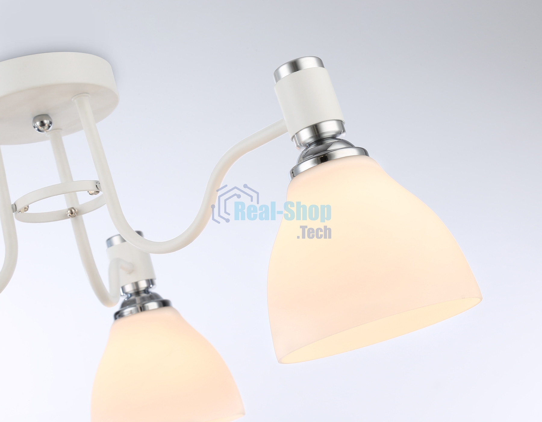 Светильник Ambrella light TR303302/3 WH/CH/FR белый/хром/белый матовый E27*3 max 60W D600*270