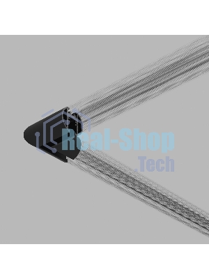 Mini Magnetic Коннектор угловой для накладного шинопровода Round (черный) 85215/00