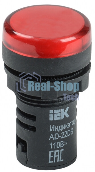 Арматура светосигнальная AD-22DS 24В AC/DC красн. IEK BLS10-ADDS-024-K04