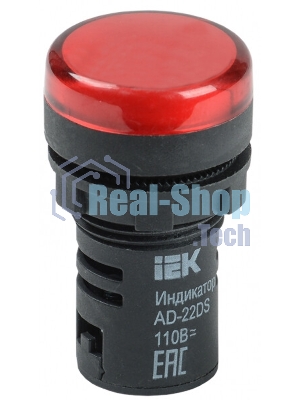 Арматура светосигнальная AD-22DS 24В AC/DC красн. IEK BLS10-ADDS-024-K04
