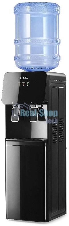 Кулер для воды AEL LD-85c full, верхняя загрузка, нагрев 95 °С, охлаждение 8 °С, черный
