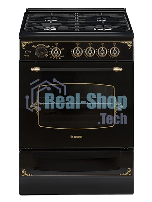 Плита газовая Gefest ПГ 6100-03 0179 черный, конфорок 4 шт, духовка 52 л, 60 см x 85 см x 60 см