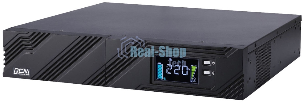 Источник бесперебойного питания Powercom Smart King Pro+ SPR-1000 LCD 800Вт 1000ВА черный