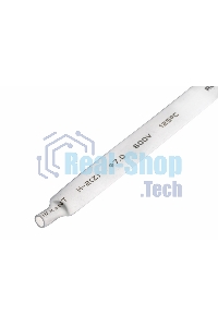 Термоусаживаемая трубка Rexant 7,0/3,5 мм, белая, упаковка 50 шт. по 1 м