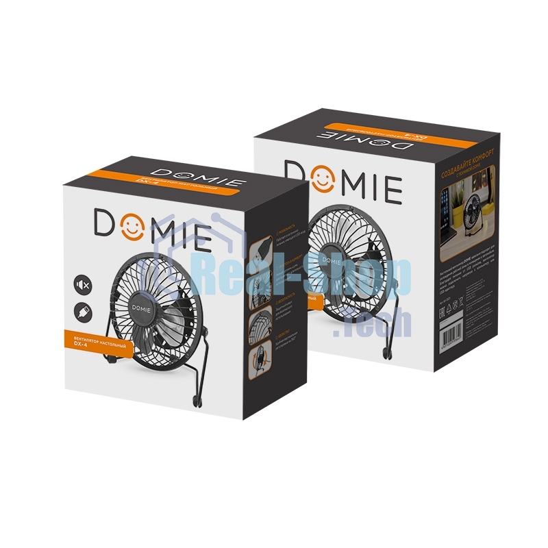 Вентилятор настольный DOMIE DX-4 USB черный