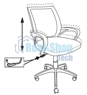 Кресло компьютерное Бюрократ CH-W695NLT TW-04 TW-12 темно-серый, сетка/ткань, крестовина пластик, пластик белый