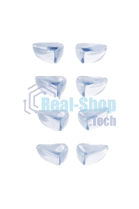 Прозрачные треугольные накладки-протекторы для мебели (3x2x1.5 см). 8 шт.