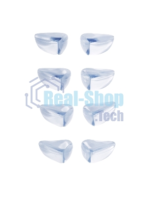 Прозрачные треугольные накладки-протекторы для мебели (3x2x1.5 см). 8 шт.