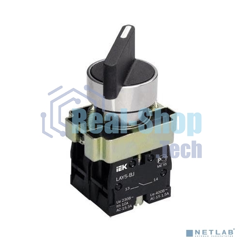 Переключатель LAY5-BJ25 на 2 полож. черный I-O дл. ручка ИЭК BSW70-BJ-2-K02