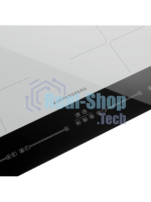 Варочная поверхность Kuppersberg ICI 622 W, индукция, High-Tech, прямой край, 9 уровней мощности, бустер, Stop and Go, Flexi-zone, автоматическое отключение, таймер, авто программы, индикатор остаточного тепла, сенсорное управление, цвет белый