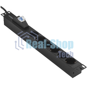Блок розеток горизонтальный ExeGate ServerPro PDU-19H610 Al-6S-EU2.5-1P, 19