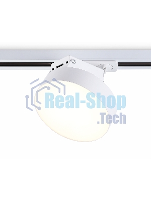 Трековый однофазный светодиодный светильник Ambrella light GL6835 WH белый LED 15W 3000K D115*80