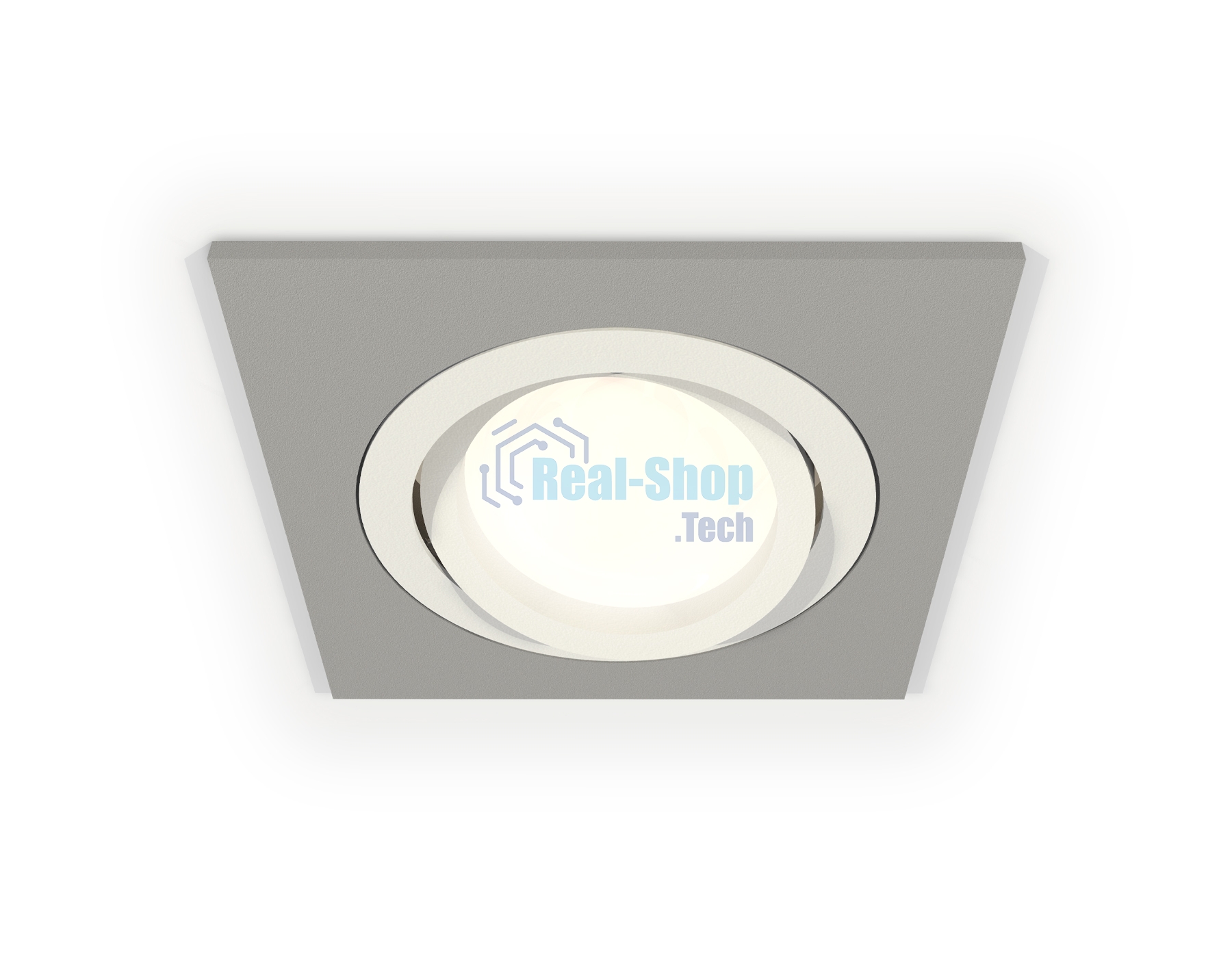 Комплект встраиваемого поворотного светильника Ambrella light XC7633080 SGR/SWH серый песок/белый песок MR16 GU5.3 (C7633, N7001)