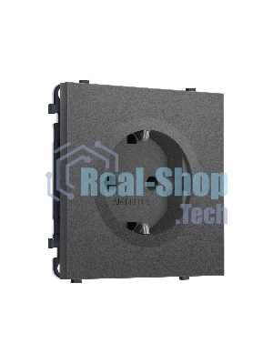 Комплект механизма электрической розетки SIGMA Антрацит серый 50Hz 2P+E с/з с/ш 16A-250V QUANT PRO (SP6570, PR141)