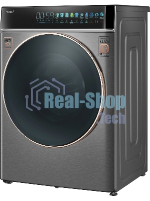 Стиральная машина Weissgauff WM 58411 Direct Drive Inverter Premium Steam Grey серая, загрузка фронтальная 11кг, 1400 об/мин., класс: A+++