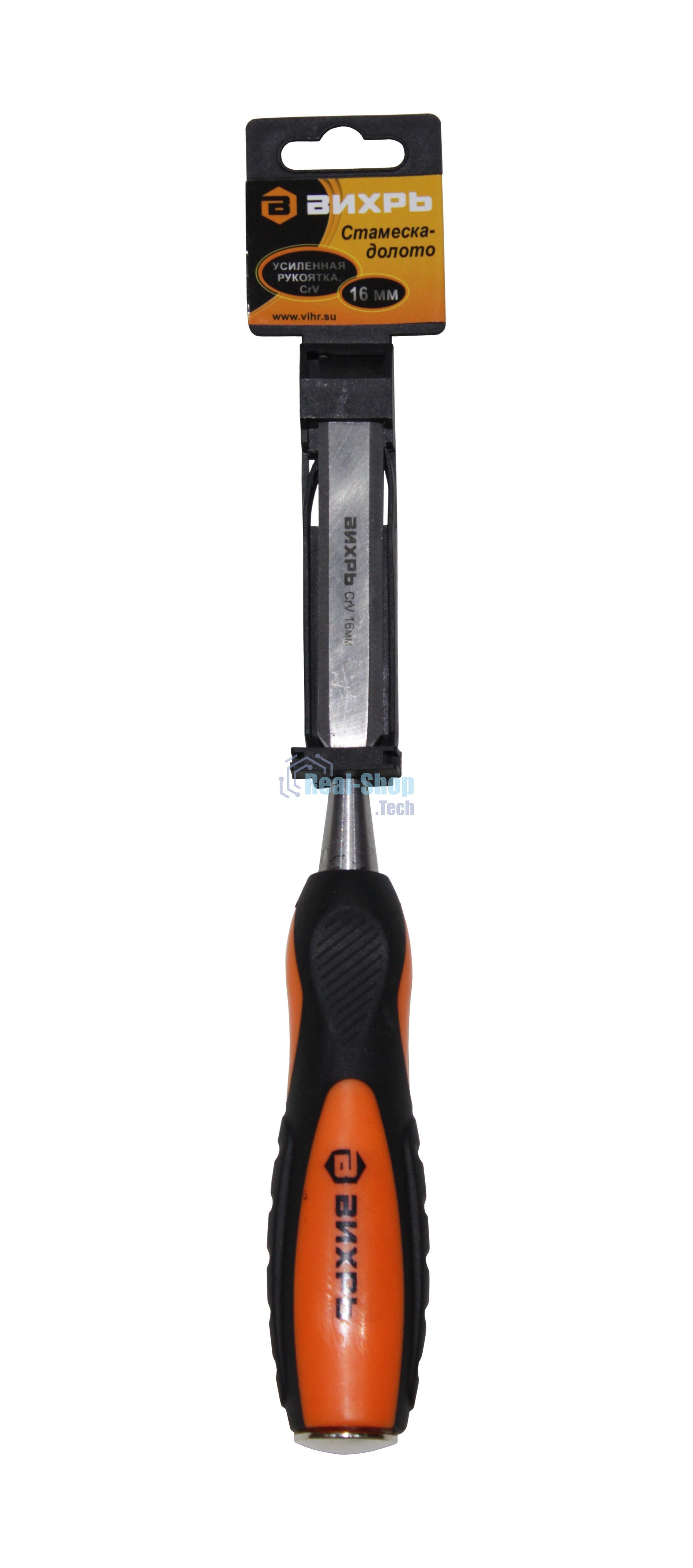 Стамеска-долото 16 мм 2 комп.усиленная рукоятка CrV