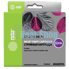 Картридж струйный Cactus CS-LC525XLM пурпурный (14.4 мл) для Brother DCP-J100/J105/J200