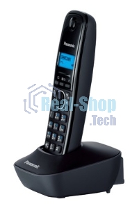 Телефон беспроводной (DECT) Panasonic KX-TG1611RUH (серый) АОН, Caller ID,12 мелодий звонка,подсветка дисплея,поиск трубки