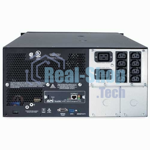 Источник бесперебойного питания APC Smart-UPS SUA5000RMI5U / 5000ВА / 4000Вт / 2 х IEC 320 C19 (компьютерная), 8 х IEC 320 C13 (компьютерная)