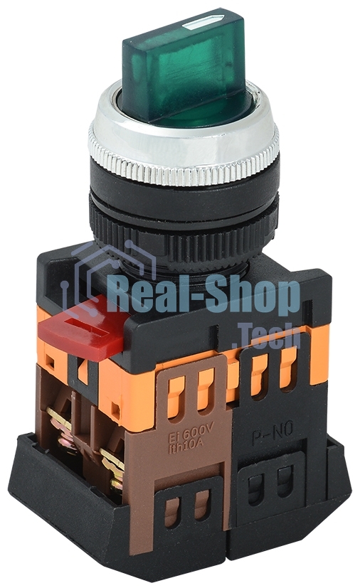 Переключатель ANCLR-22-3 на 3 фикс. полож. зел. 1з+1р ИЭК BSW10-ANCLR-3-K06