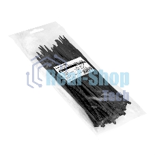 Стяжка (хомут) нейлоновая ExeGate CV66-150x3.6B (нейлон 6.6, 150x3.6 мм, неоткрывающаяся, halogen free, -40°C - +85°C, черная, 100 шт)