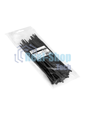 Стяжка (хомут) нейлоновая ExeGate CV66-150x3.6B (нейлон 6.6, 150x3.6 мм, неоткрывающаяся, halogen free, -40°C - +85°C, черная, 100 шт)