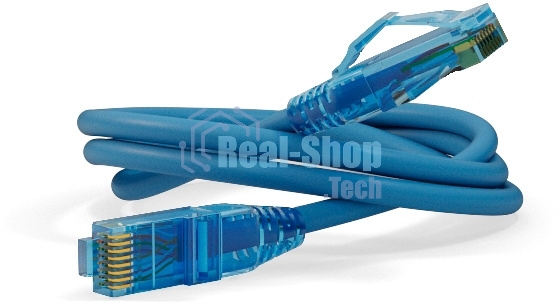 Патч-корд Hyperline PC-LPM-UTP-RJ45-RJ45-C6-2M-LSZH-BL U/UTP, Cat.6, LSZH, 2 м, синий