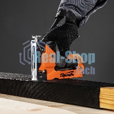 Степлер Sparta мебельный регулируемый со скобами 200шт тип скобы №53 4-14мм