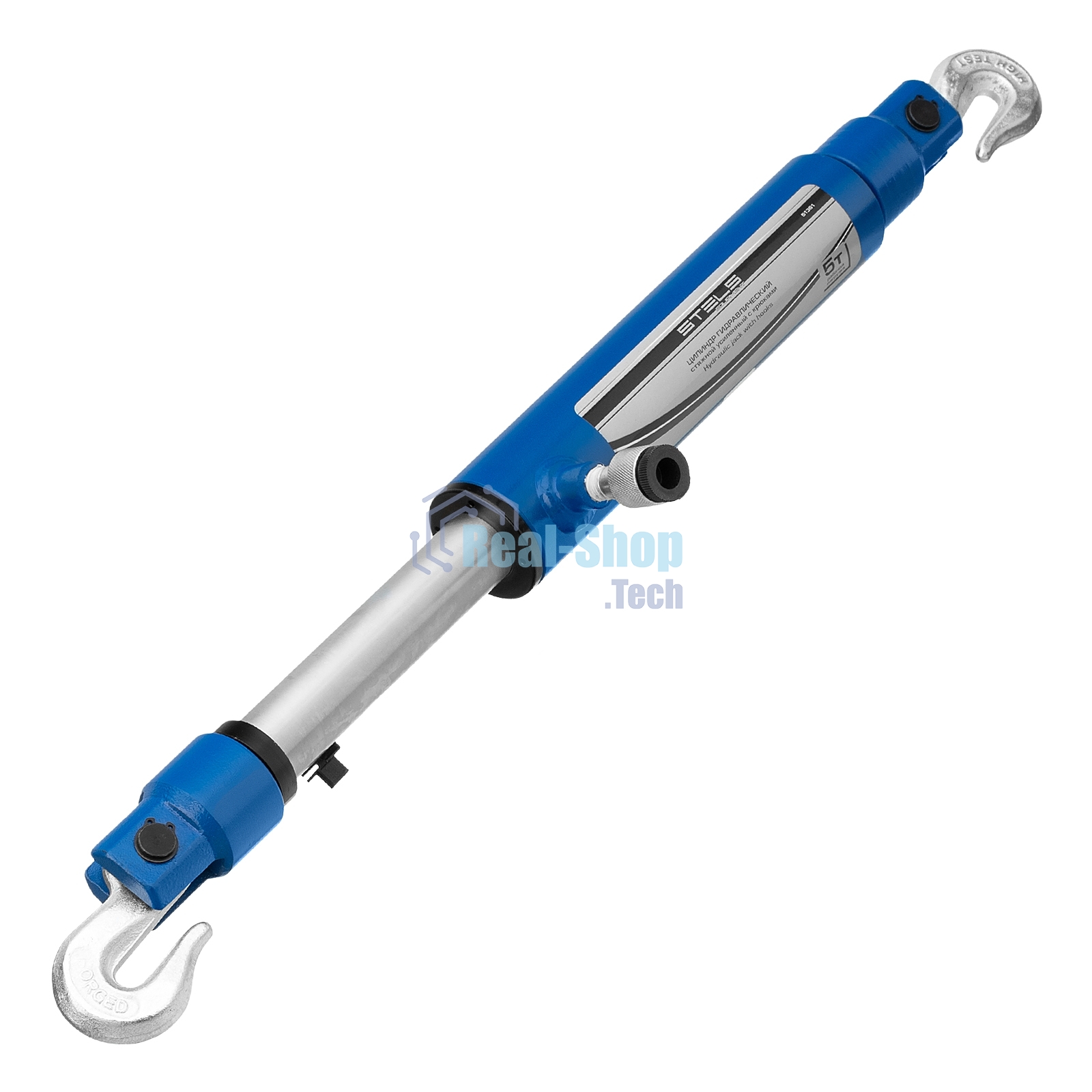 Цилиндр гидравлический Stels 51361 5 т, стяжной усиленный с крюками