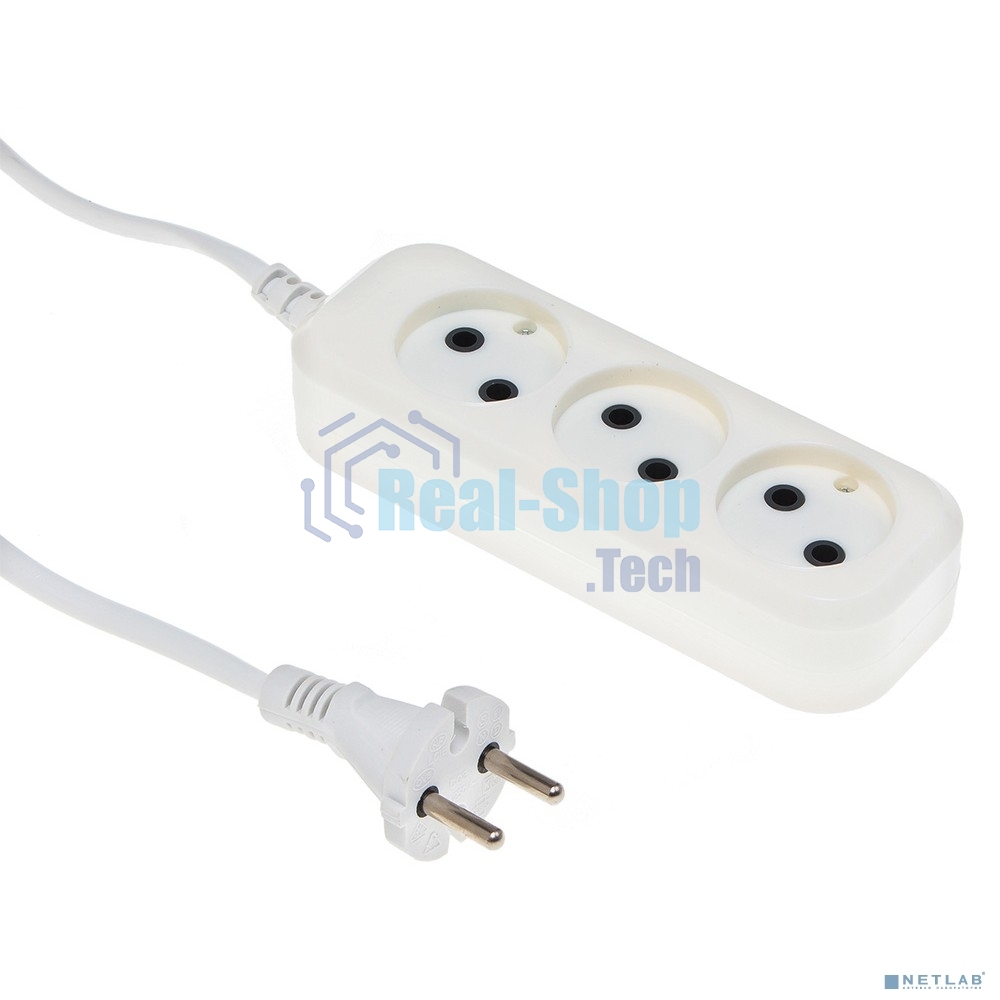 Сетевой удлинитель Buro BU-PSL3.5/W 5 м (3 розетки) белый (пакет ПЭ)