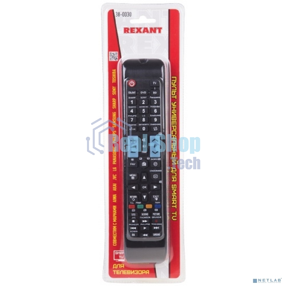 Универсальный пульт дистанционного управления Rexant для телевизора с функцией SMART TV (ST-01)