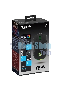 Мышь проводная Defender Arga GM-049 черный, 3600 dpi, USB, кнопки - 6