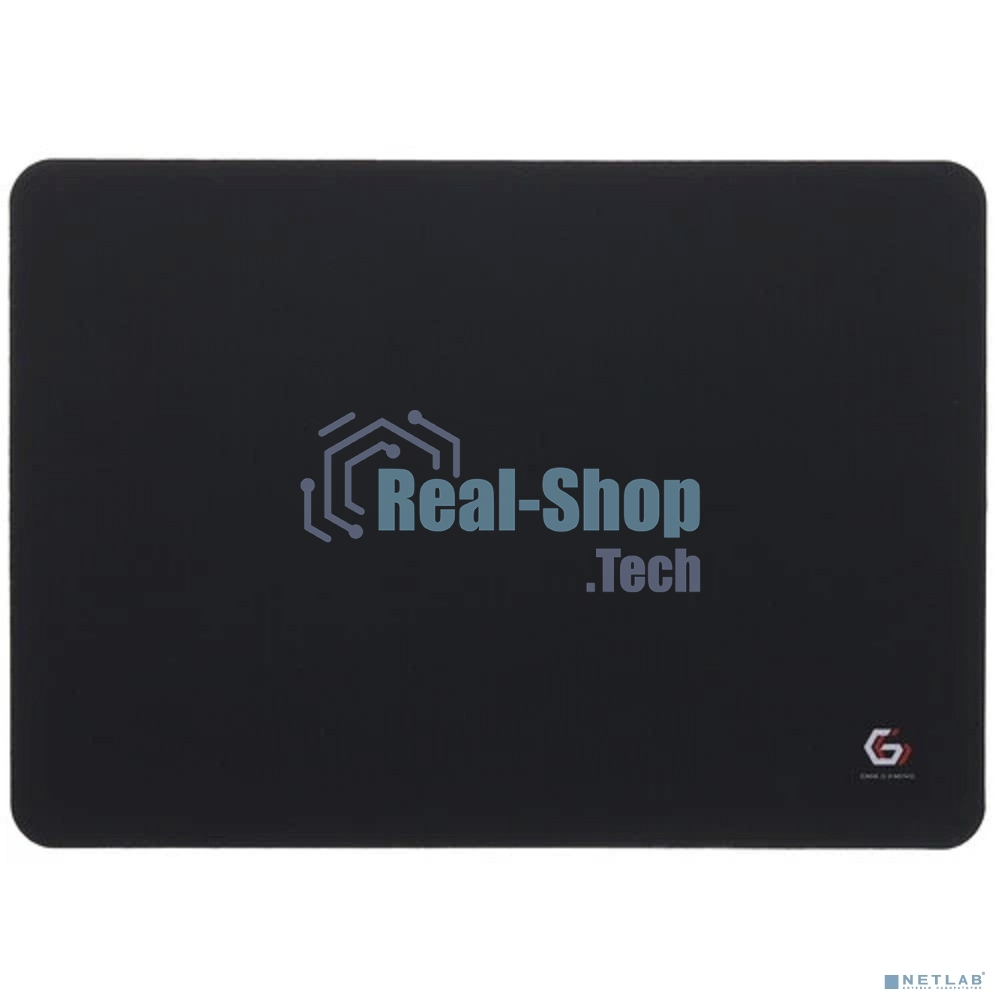 Коврик для мыши Gembird MP-35-25-BLACK, черный, 350х250х3мм, ткань/резина, пакет