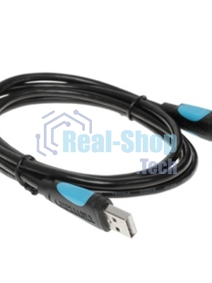 Кабель Vention USB 2.0 AM/BM - 1м. черный VAS-A16-B100