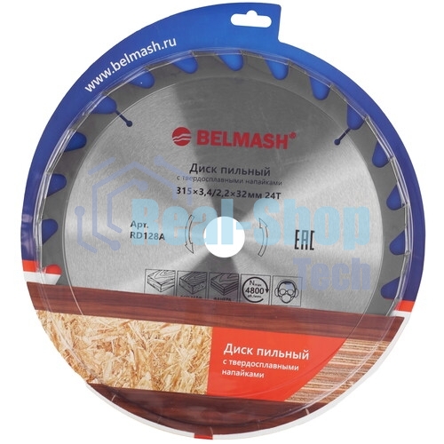 Диск пильный по дереву BELMASH 280x3,0/1,8x32/30, 24T