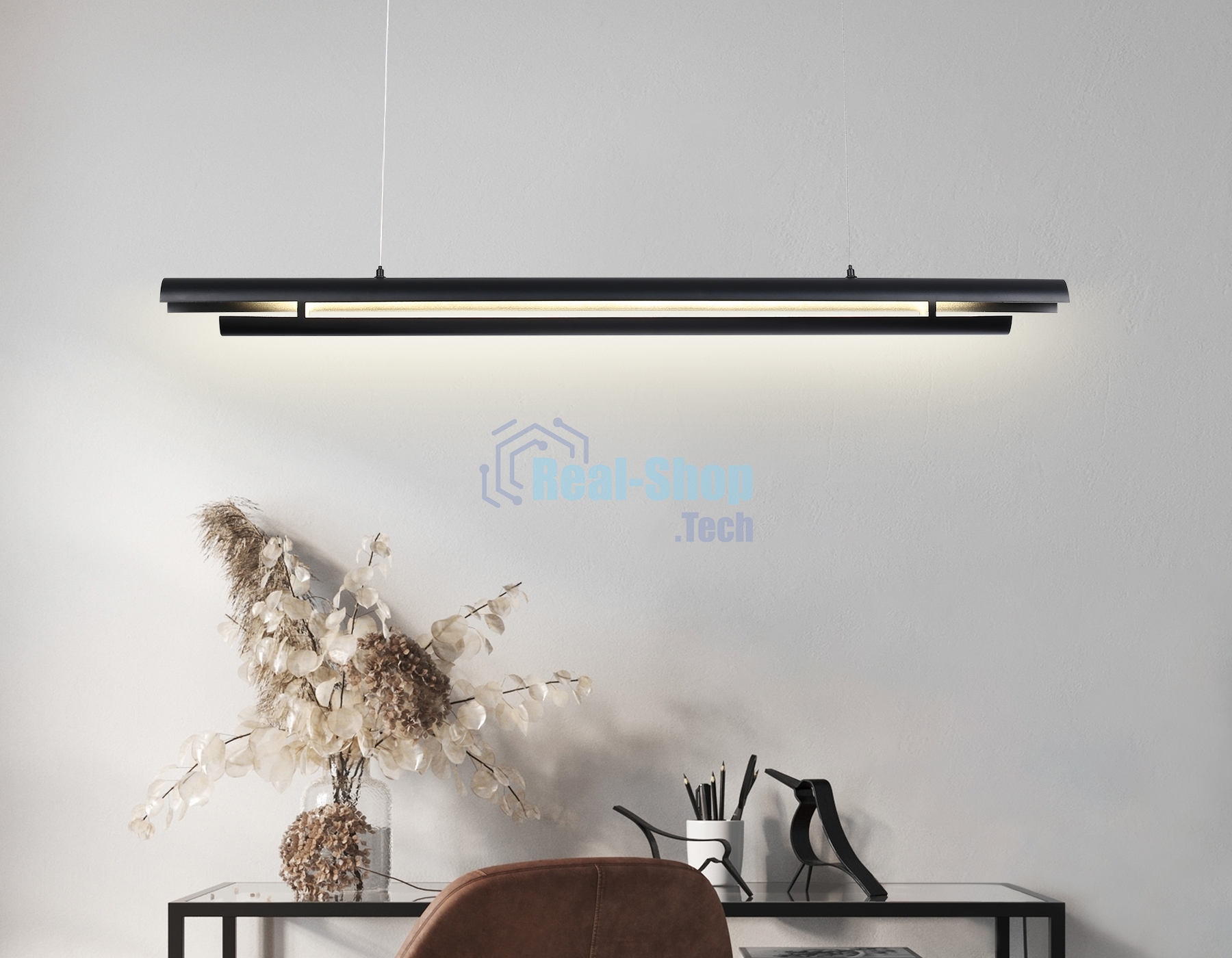 Светильник Ambrella light TN71337 BK черный LED 10W 4200K 945*60*1060