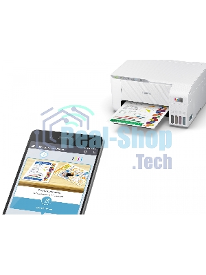 МФУ струйное Epson L3256 (C11CJ67407/C11CJ67414/C11CJ67421/C11CJ67519/C11CJ67504/C11CJ67524/C11CJ67516), A4 цветное, печ. до 10 стр/мин. (ч/б) до 5 стр/мин. (цвет), 1440 x 5760 dpi (печать) 1200x2400dpi (скан.), USB, Wi-Fi