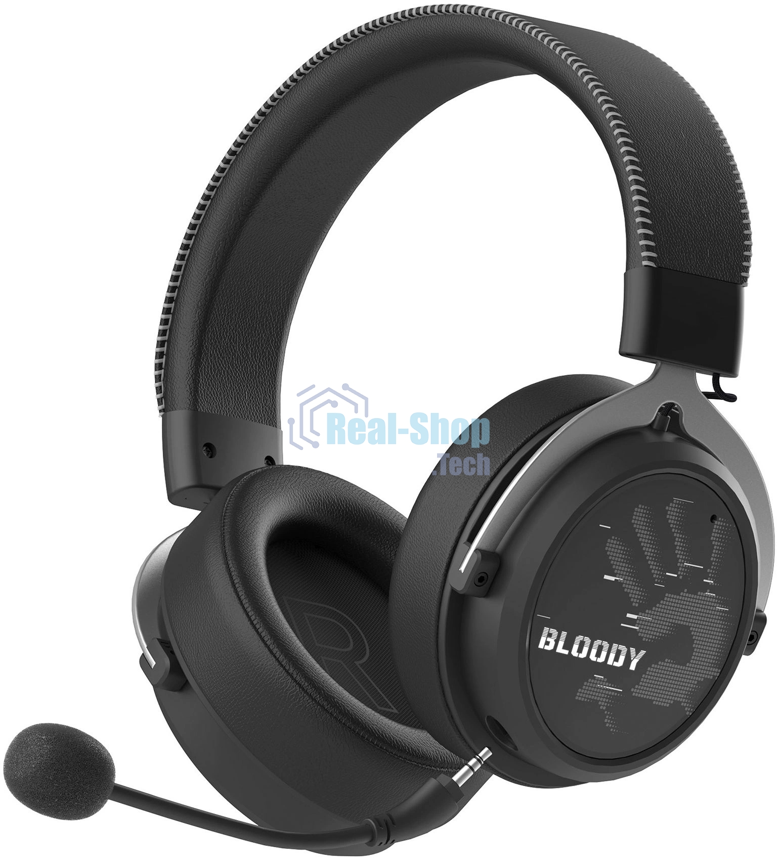 Гарнитура Bloody MR590 Sports чёрный, беспроводная + проводная, Bluetooth, до 35 ч