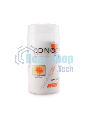 Чистящие средства Konoos KBF-100 Салфетки для ЖК-экранов в банке, 100 шт.