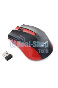 Мышь беспроводная Гарнизон GMW-430R красный, 1200 dpi, радиоканал, USB, кнопки - 3