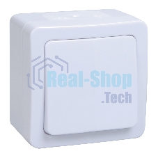 Выключатель Iek EVMP10-K01-10-54-EC ВС20-1-0-ГПБ выкл 1кл о/у IP54 (цвет клавиш: белый) ГЕРМЕС PLUS