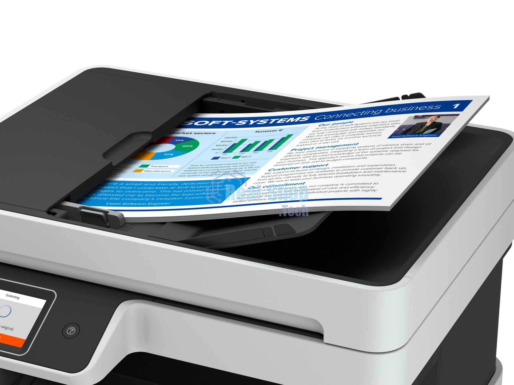 МФУ струйное Epson L6490 (C11CJ88405), A4, цветной, печ. до 17 стр/мин. (ч/б) до 9.5 стр/мин. (цвет), 1200 x 4800 dpi (печать) 1200x2400dpi (скан.), USB, RJ-45, Wi-Fi